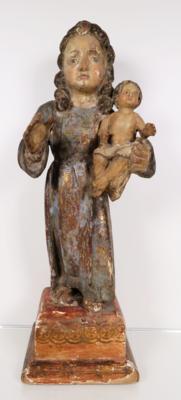Madonna mit Kind, wohl Iberische Halbinsel 16./17. Jahrhundert - Antiques, art and jewellery