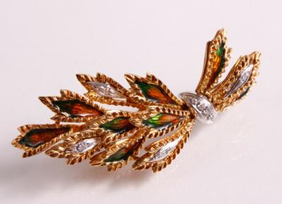 Diamant Brosche - Antiques, art and jewellery