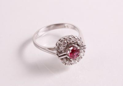 Brillant Diamant Damenring zus. 0,32 ct - Schmuck, Kunst und Antiquitäten