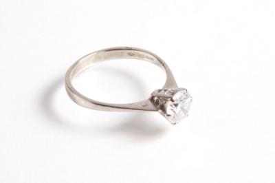 Solitärring ca. 0,90 ct - Klenoty, umění a starožitnosti