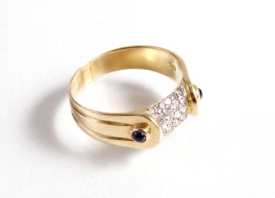Diamant Damenring zus. ca. 0,25 ct - Jewellery, antiques and art