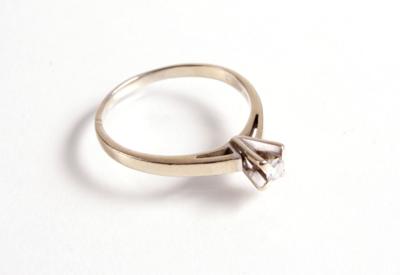 Solitärring 0,13 ct - Schmuck, Kunst & Antiquitäten