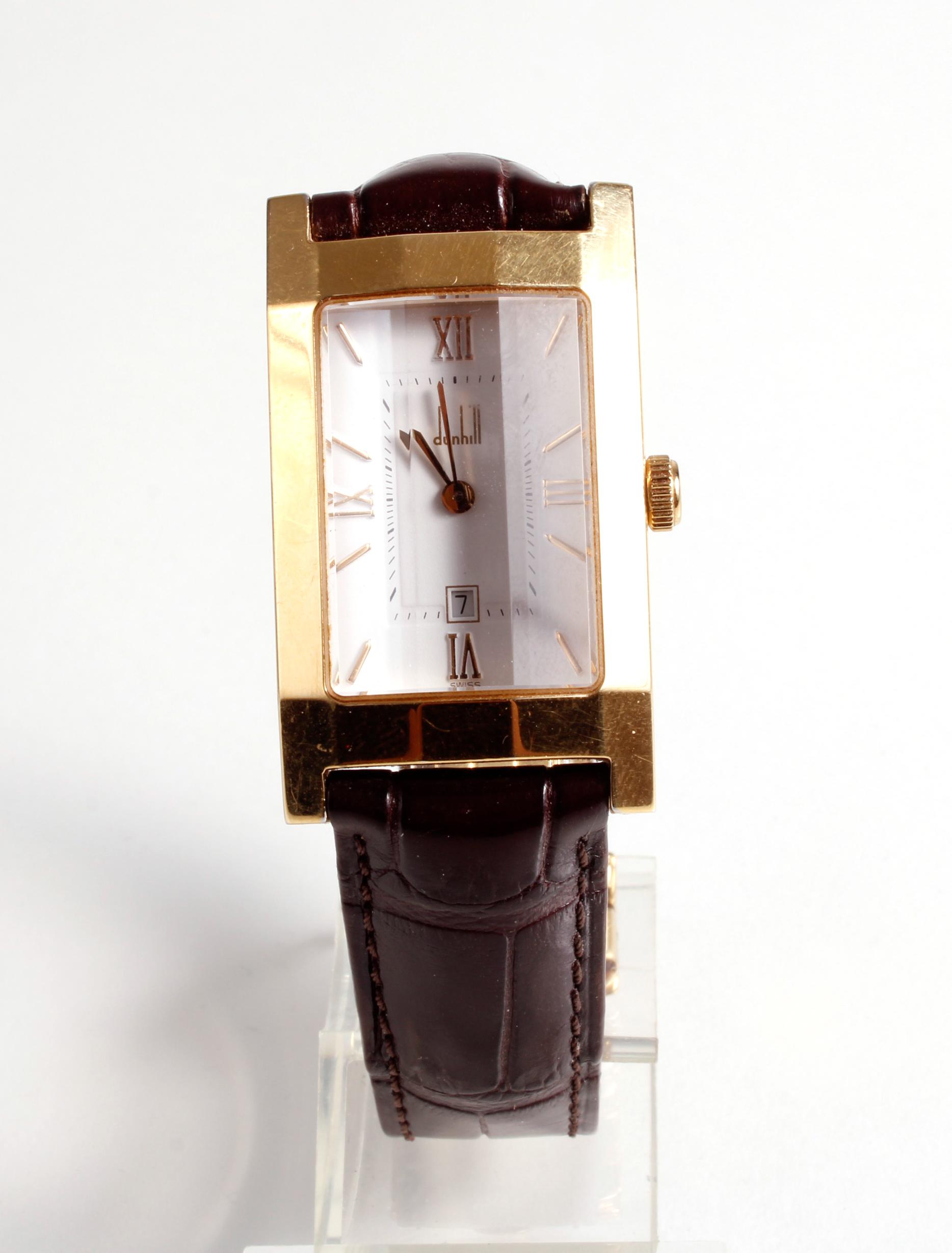 - & price: EUR 150 - - Kunst Schmuck, Realized Armbanduhr Dunhill 2023/08/10 Facet Antiquitäten Dorotheum