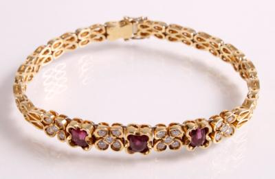 Brillant Armkette zus. 0,96 ct - Jewellery, antiques and art