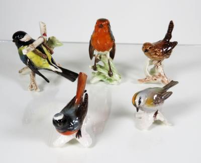 5 Vögel, Fa. Goebel, nach 1970 - Gioielli, arte e antiquariato