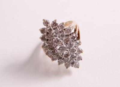 Brillant Damenring zus. ca. 3 ct - Jewellery, antiques and art