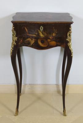 Table en chiffoniere mit Vernis Martin Dekor, 19. Jahrhundert - Schmuck, Kunst & Antiquitäten