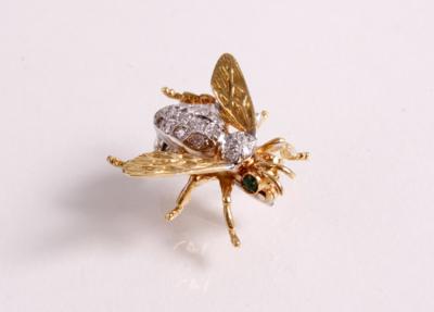 Diamantbrosche "Biene" - Schmuck, Kunst & Antiquitäten