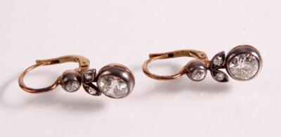 2 Altschliffdiamant Ohrringe zus. ca. 1,70 - Šperky a hodinky