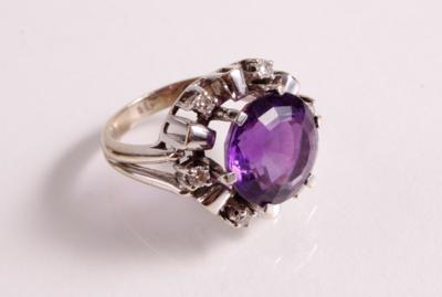 Amethyst Brillant Ring - Jewellery and watches