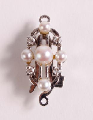 Diamant Perlkettenschließe - Gioielli e orologi
