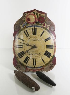 Bäuerliche Wanduhr, 19. Jahrhundert - Möbel und Interieur