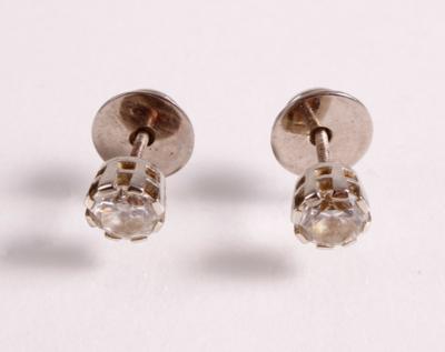 2 Solitär Ohrstecker zus. ca.1 ct - Gioielli e orologi