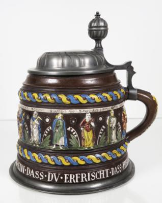 Apostelkrug, im Stil der Creußener Arbeiten des 17. Jahrhunderts, 19. Jahrhundert - Porcellana, vetro e oggetti da collezione