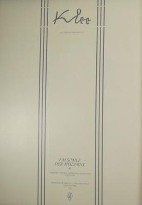 Paul Klee. Faksimile der Moderne 6. Blätter aus Privatbesitz - Immagini e grafica di tutte le epoche