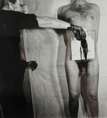 Signierte Fotografie Hermann Nitsch (1938-2022) - Pictures and graphics from all eras