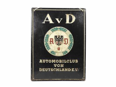 Blechschild "AvD" - Automobilia