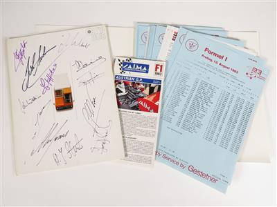 Formel 1 "Großer Preis von Österreich 1983" - Automobilia