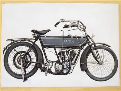 Puch "Motorrad um 1905/08" - Automobilia