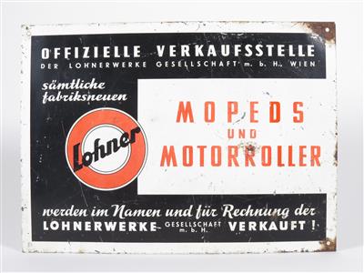 Lohner "Blechschild" - Automobilia