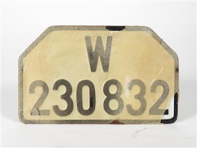 Motorradkennzeichen aus 1939-1945 - Automobilia