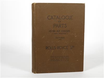 Rolls-Royce "Catalogue of Parts" - Automobilia
