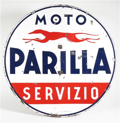 Emailschild "Moto Parilla" - Automobilia