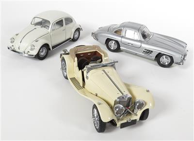 Franklin Mint "Mercedes-Benz, Volkswagen und Jaguar" - Automobilia