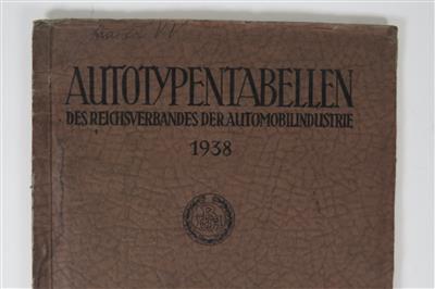 Autotypentabellen 1938 - Automobilia