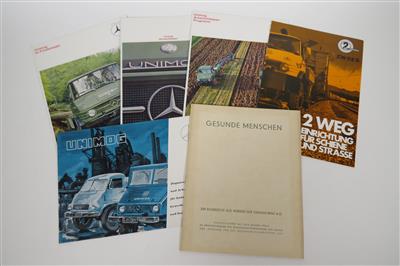 Mercedes-Benz "Gesunde Menschen"  &  Unimog Prospekte - Automobilia