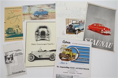 Messerschmitt, Miele, Staunau, Brennabor... - Automobilia