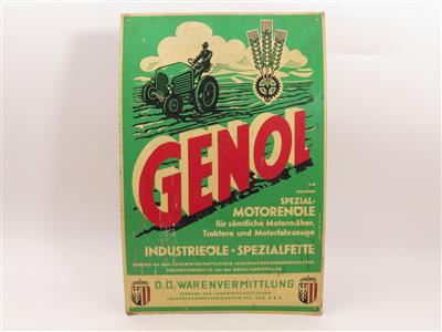 Werbeschild "GENOL" - Automobilia