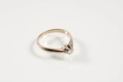 Solitärring ca. 0,15 ct - Schmuck und Uhren