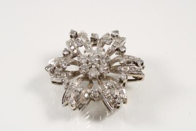 Diamant Brosche zus. ca. 2,80 ct - Schmuck und Uhren