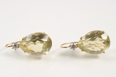 2 Brillant Ohrringe zus. ca. 0,60 ct - Schmuck & Uhren