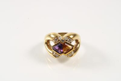 Brillant Damenring zus. 0,33 ct - Schmuck & Uhren