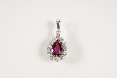 Brillant Anhänger zus. ca. 0,50 ct - Schmuck und Uhren