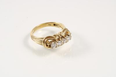 Brillant Damenring zus. ca. 0,40 ct - Schmuck und Uhren