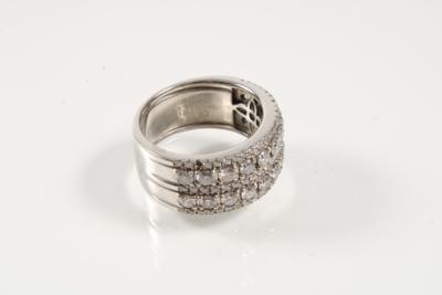 Brillant Diamant Damenring zus. ca. 2 ct - Klenoty a Hodinky