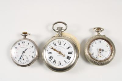 3 Herren- Taschenuhren - Jewellery and watches