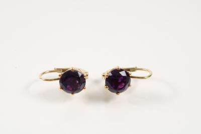 2 Amethyst Ohrringe - Schmuck und Uhren