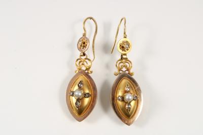 2 Diamantrauten Ohrringgehänge - Jewellery and watches