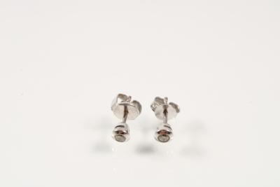 2 Brillant Ohrstecker zus. ca. 0,10 ct - Schmuck und Uhren