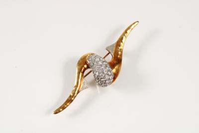 Brillant Brosche zus. ca. 1,30 ct - Gioielli e orologi