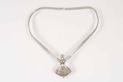 Altschliffdiamant Collier zus. c. 1,10 ct - Jewellery and watches