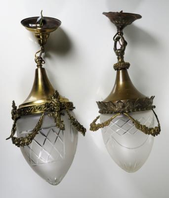 Paar Deckenlampen um 1900 - Mobili e interni