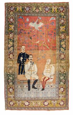 Figuraler Teppich mit der Darstellung von Kaiser Franz Joseph I., - Furniture and interior