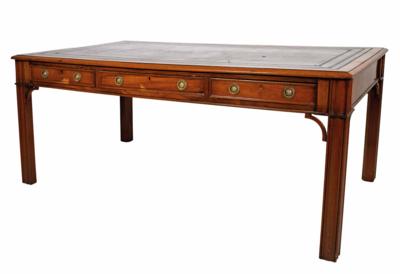 Schreibtisch, sog. Partners desk, im Chippendale Stil, Englisch um 1800 - Furniture and interior