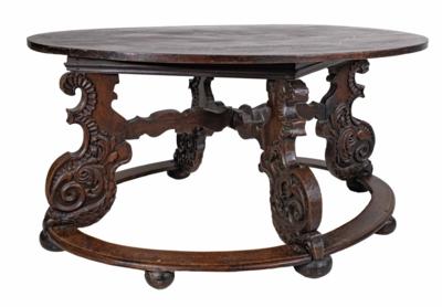 Tisch im Frühbarockstil unter Verwendung alter Schlangenfüße des 17. Jahrhunderts - Möbel und Interieur