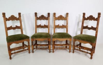 Vier rustikale Sessel, 20. Jahrhundert - Möbel und Interieur